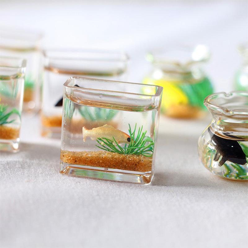 Product Introduction of Dollhouse Miniature Glass Fish Tank Bowl Aquarium Doll House Home Ornament 20