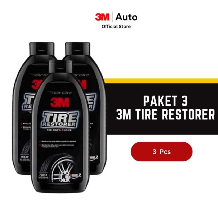 Gambar Paket 3 Botol - 3M 79042 Tire Restorer 350 ml. (Semir Ban 3M) dari 3M Automotive Kab. Bekasi Tokopedia