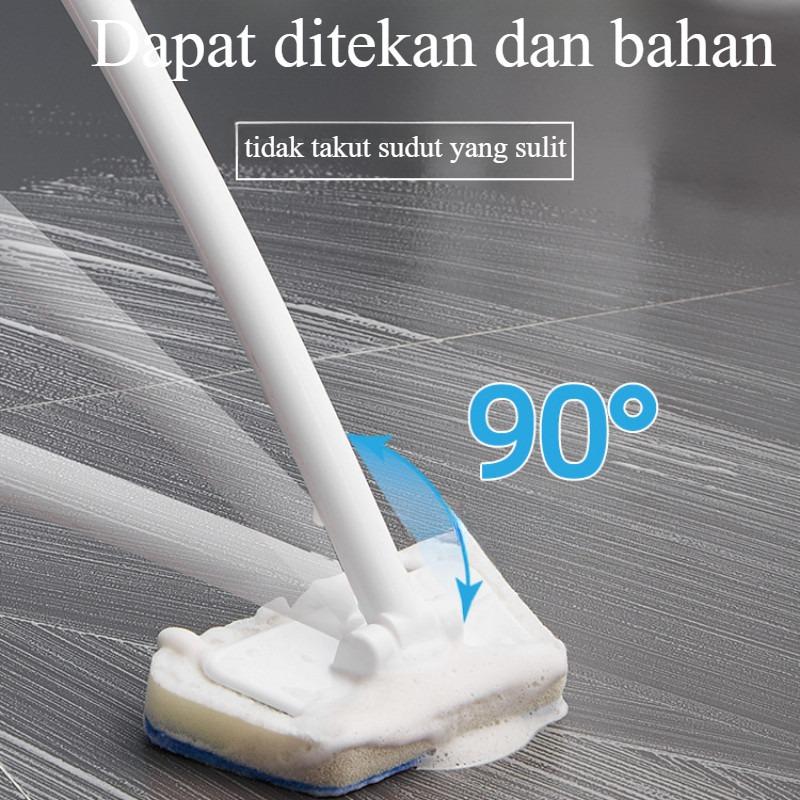 Pembersih Kamar Mandi Multifungsi / Alat Sikat Set Pembersih Dinding Lantai Kamar Mandi Dapur Toilet / Sikat Kamar Mandi / Pegangan Sikat Spons Pembersih Kamar Mandi Multifungsi / Alat Sikat Set Pembersih Dinding Lantai Kamar Mandi Dapur Toilet / Sikat Kamar Mandi / Pegangan Sikat Spons
