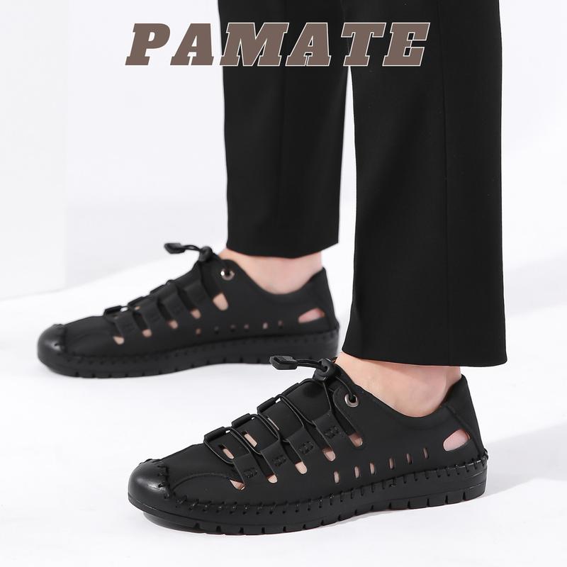 Sepatu santai pria kulit yang trendy dan bernafas Casual Shoes Kasual Sneakers 4