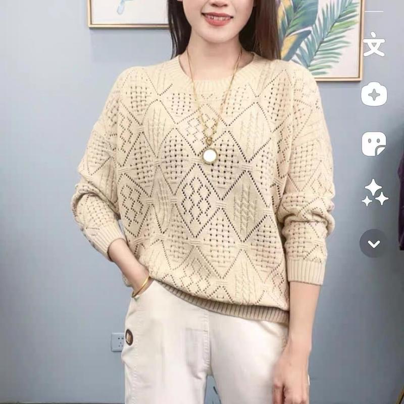 Áo Len Dệt Kim Khoét Lỗ Kiểu Pháp, Dành Cho Nữ, Thời Trang Và Phong Cách, Dáng Rộng Rãi Và Bó Sát, Dễ Phối Đồ, Áo Sơ Mi Dài Tay, Thích Hợp Cho Mùa Xuân Và Mùa Thu, Quần Áo Thời Trang Nữ, Hàng Mới Về Năm 2024 4