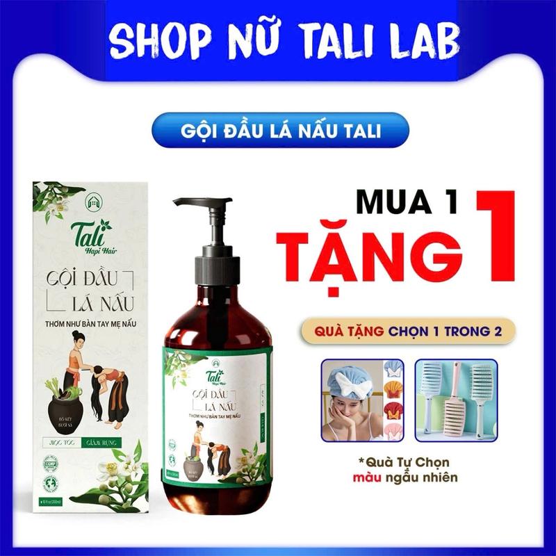 Dầu gội LÁ NẤU TALI dầu gội thuần thiên nhiên giúp giảm rụng tóc, giảm nấm ngứa