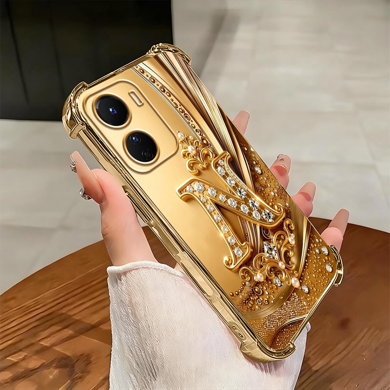 Cocok untuk casing ponsel VIVO Y16 Casing ponsel tahan benturan empat sudut dengan ukiran huruf yang indah.-SJFS