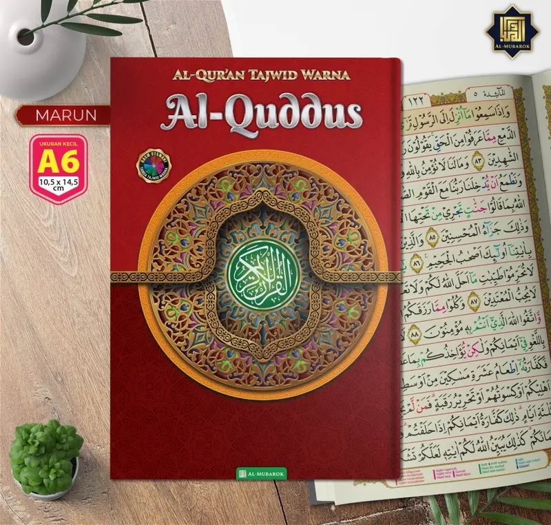 Alquran Al Quddus Tajwid Warna Non Terjemah A6 Ukuran Kecil 3