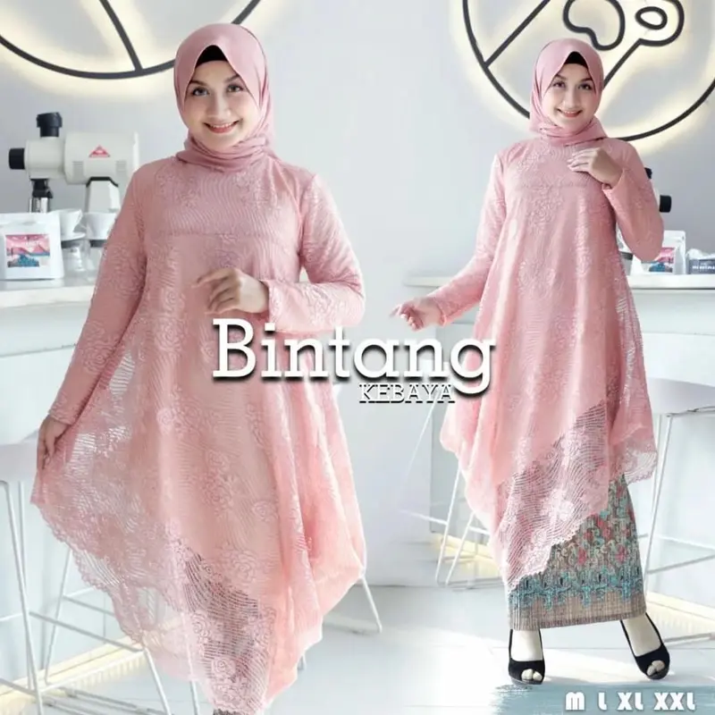 KEBAYA BRUKAT TUNIK MIRING KEBAYA TUNIK BROKAT KEBAYA TUNIK MODERN KEBAYA TUNIK 1