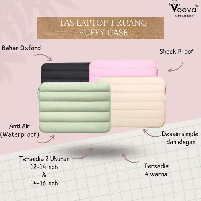 Tas Laptop Sleeve Case/Laptop Bag/Briefcase/Tablet Bag/Liner Bag/Tas Liner Komputer/Tas Komputer Anti-jatuh
