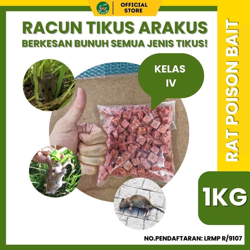 Arakus 1kg Racun Tikus Cube Brodifacoum Sama Matikus Tikus Tunggul ...