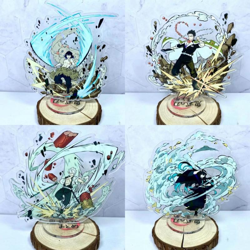  MÔ HÌNH Standee KIMETSU NO YAIBA THANH GƯƠM DIỆT QUỶ ver CHIÊU THỨC anime tượng mica acrylic chibi trong xᶖnh xắn 