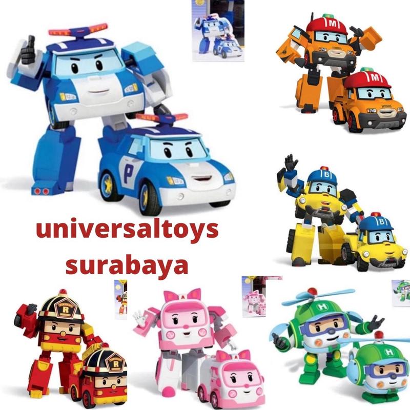 ( BISA COD ) MAINAN ROBOT ROBOCAR POLI 2in1 ( ROBOT BISA BERUBAH JADI ...