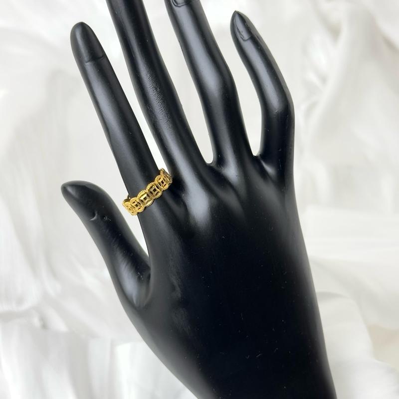 D6: Nhẫn Kim Tiền đồng vàng