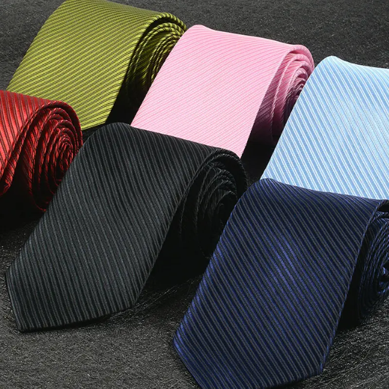 Cà Vạt Sọc Cổ Điển, Dệt Jacquard, Chất Liệu Lụa, Dành Cho Bộ Com Lê Nam, Cà Vạt, Cà Vạt, Thời Trang Mới 6
