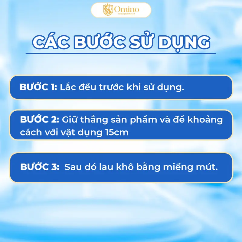 Xịt Bóng Nội Thất , Sử Dụng Cho Bề Mặt Da - Nhựa - Nhựa Nhám - Thơm Mùi Cafe OMINO 7