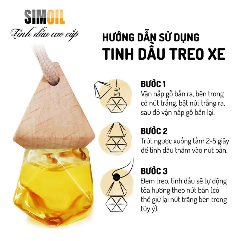 Product Introduction of Combo 2 lọ Tinh Dầu Treo Xe Hơi Treo Xe Ô Tô Khử Mùi Chống Say Xe Hiệu Quả‎ 2