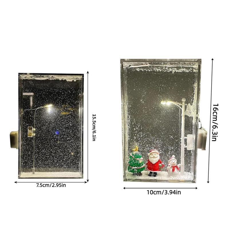 Product Introduction of Snowy Night Street Lamp Design DIY Night Light, Battery Powered Desktop Decor for Birthday & Christmas, Ideal Gift for Girlfriends & Boyfriends 12