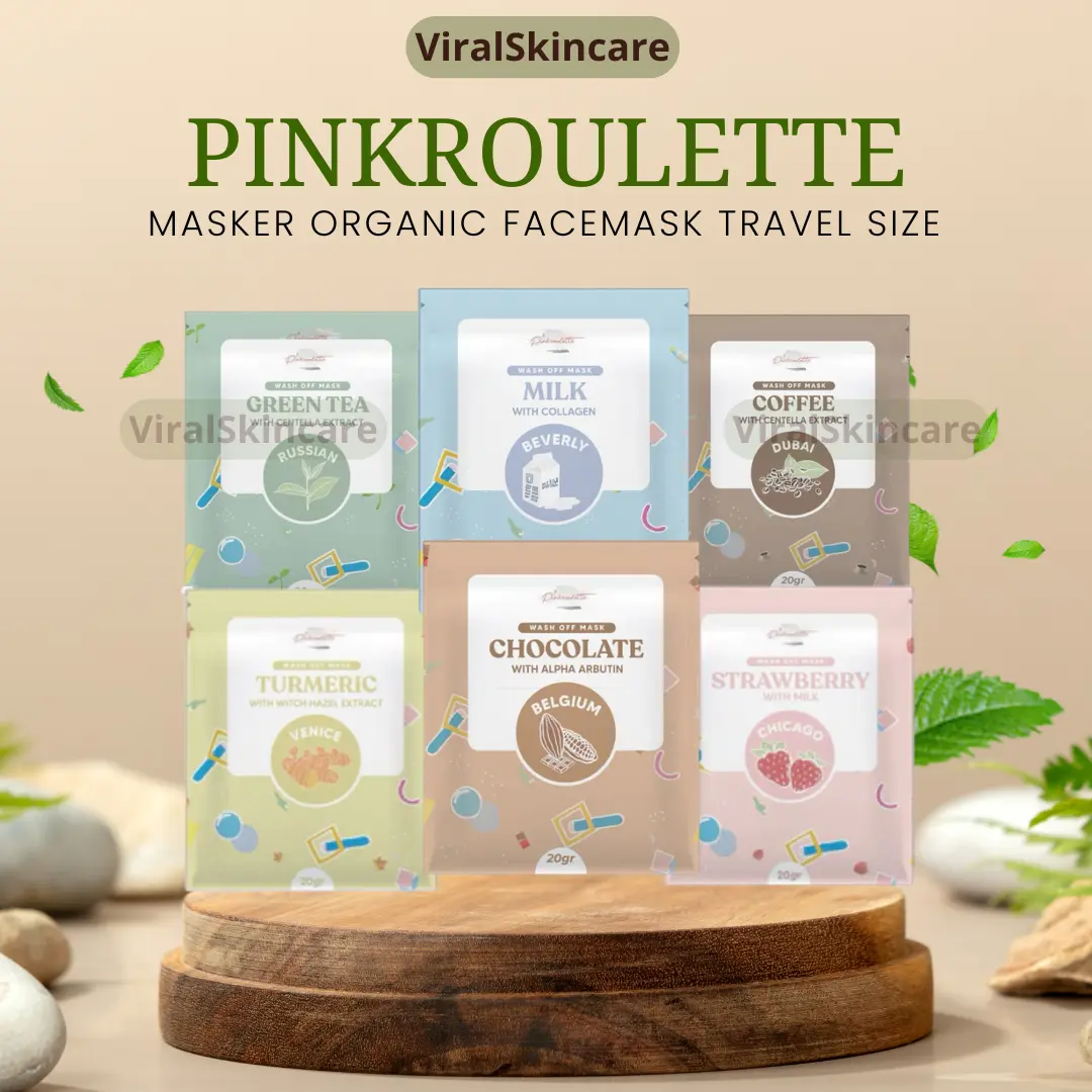 Pink Roulette Mask PinkRoulette Masker Organic FaceMask Travel Size 20gr - Mencerahkan ...