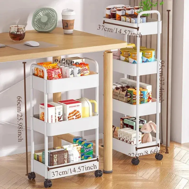Kitchen, floor, bedroom, baby snack rack, mobile bathroom rack, bathroom storage rack, office file storage rack, closet organizer