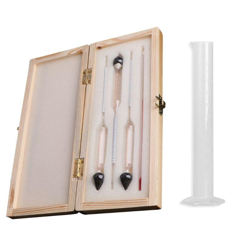 Product Introduction of 5 Pcs Hydrometer Tester Vintage Measuring Bottle Set Tool Alcoholmeter Alcohol 0