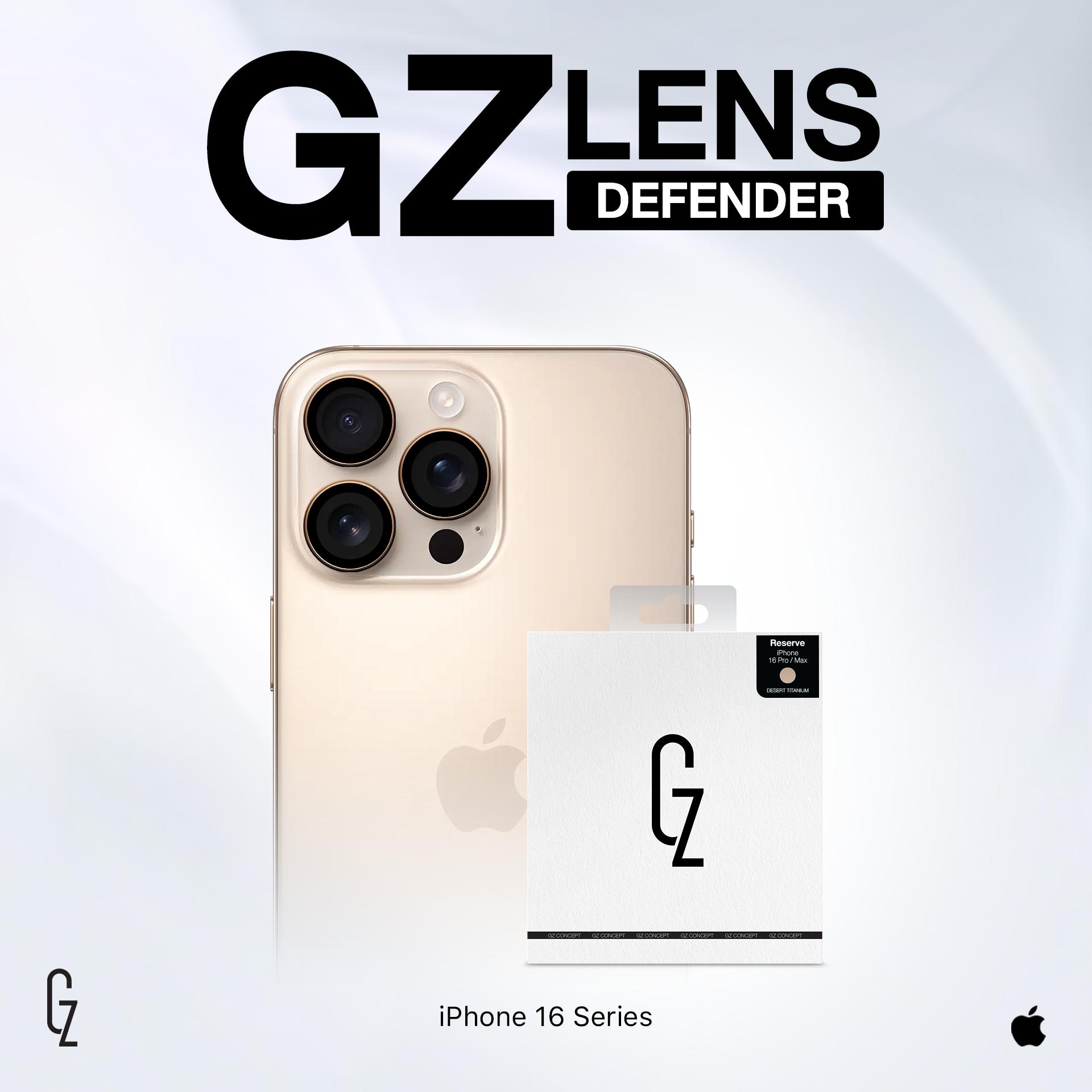 ฟิล์มป้องกันเลนส์กล้อง GZ Lens Defender สำหรับ iPhone 16 / 16Plus / 16Pro / 16ProMax