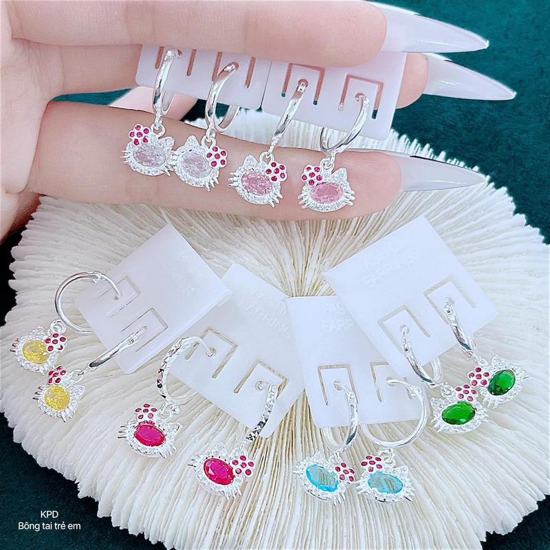 Bông tai trẻ em siuuu xinh bạc s925 không đen gỉ 6