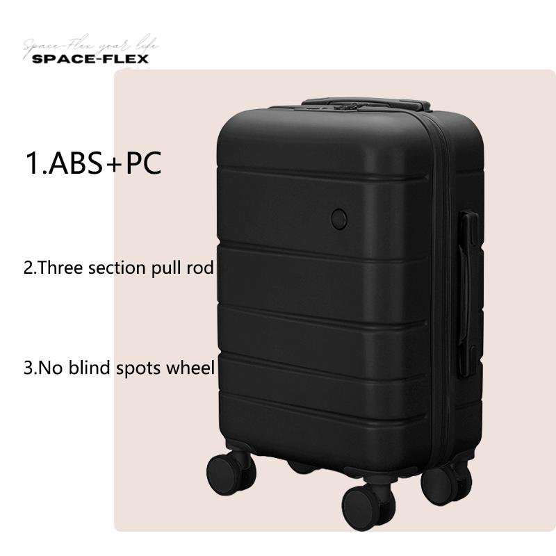 Product Introduction of Space-Flex 20/24 inch Suitcase ABS+PC Hardcase Luggage TSA Lock Luggage Bag Luggage For Travel Pocket 39