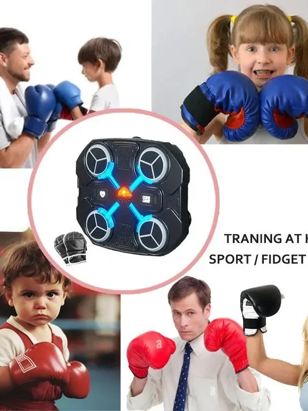 Máy boxing theo nhạc gắn tường tiện dụng thế hệ mới có bluetooth cảm ứng thông minh theo nhịp đệu tập thể dục tại nhà 1