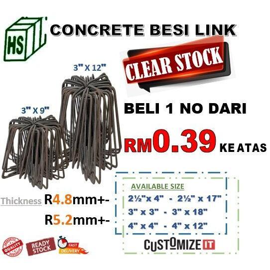 Besi Link Concrete 4.8mm 5.2mm - TikTok Shop Malaysia