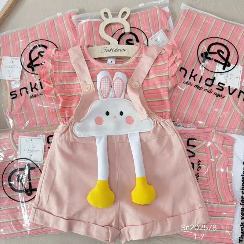8-20kg set yếm kèm áo cotton bèo. set chân váy ren tầng áo ren siêu xinh cho bé gái ,váy bé gái xinh