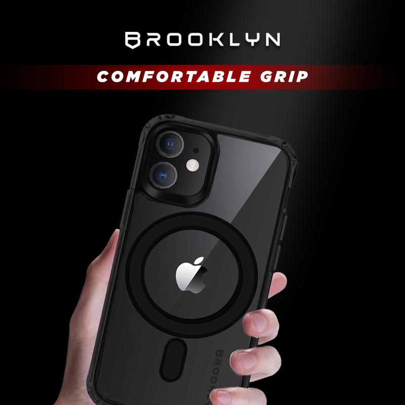 Brooklyn Black Edition MagSafe Casing For iPhone 15/14/13/12 Pro/Max/Mini Case Protection 6