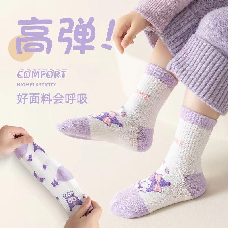 Tất Trẻ Em, Bé Gái Nhỏ Và Bé Gái, Cotton Nguyên Chất, Phong Cách Clow M, Giữa Bắp Chân, Thiết Kế Ren Dễ Thương, Thích Hợp Cho Mùa Thu Và Mùa Đông, Cỡ Trung Bình Và Lớn, Đa Năng 6
