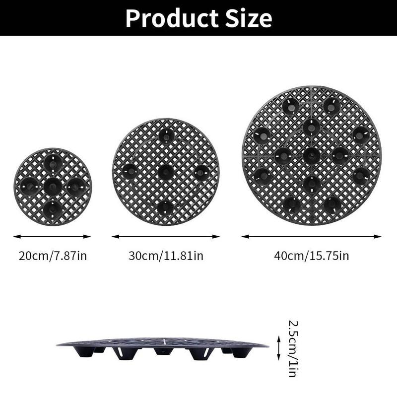 1Pcs Durable Fast Nersery Pot Plant Pot Tray Plant Stands Prevent Rot Root Control Pot Saucer Garden Supply 20/30/40/50cm Flower Pot 2