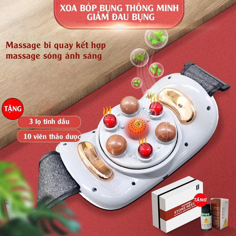 Máy Massage Giảm Mỡ Bụng, Đai Massage Đánh Tan Mỡ Bụng Cao Cấp, Có Đèn Hồng Ngoại Tích Hợp Đá Nóng Hymalaya Giúp Giảm Mỡ 4