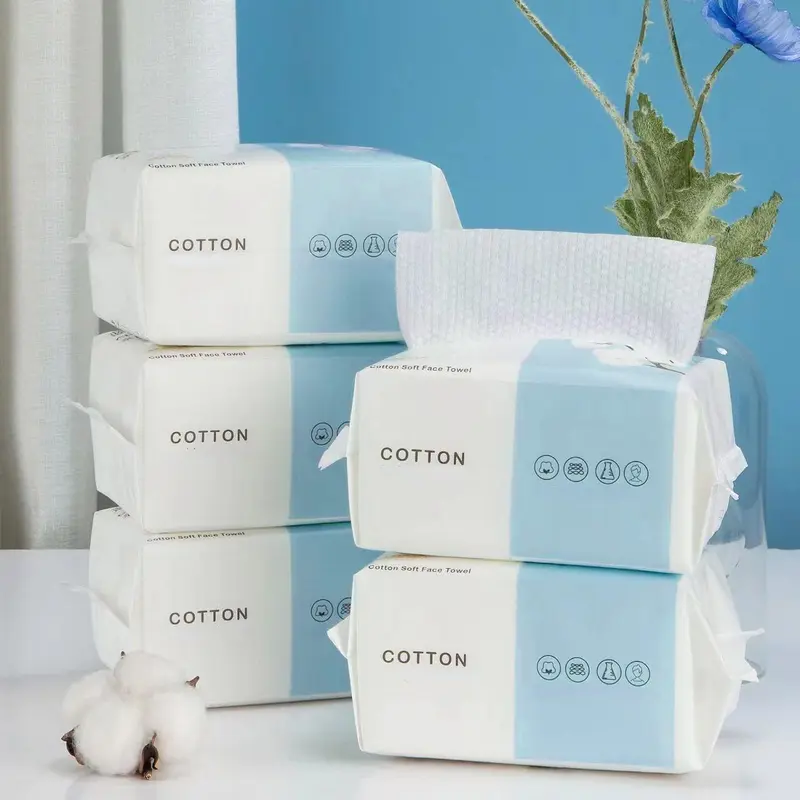 Disposable Face Towel, Soft Facial Wash Cloth, Lint-free Facial Tissue for Cleansing, Skincare and Makeup Remover, Summer Essentials, Bathroom Cotton Accessories 7