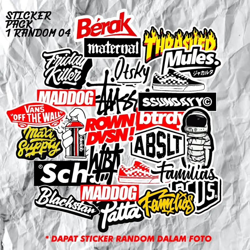 STICKER PACK RANDOM SATUAN/ RACING / STIKER PACK / STIKER MOTOR / STICKER CUTTING.KODE.04 0
