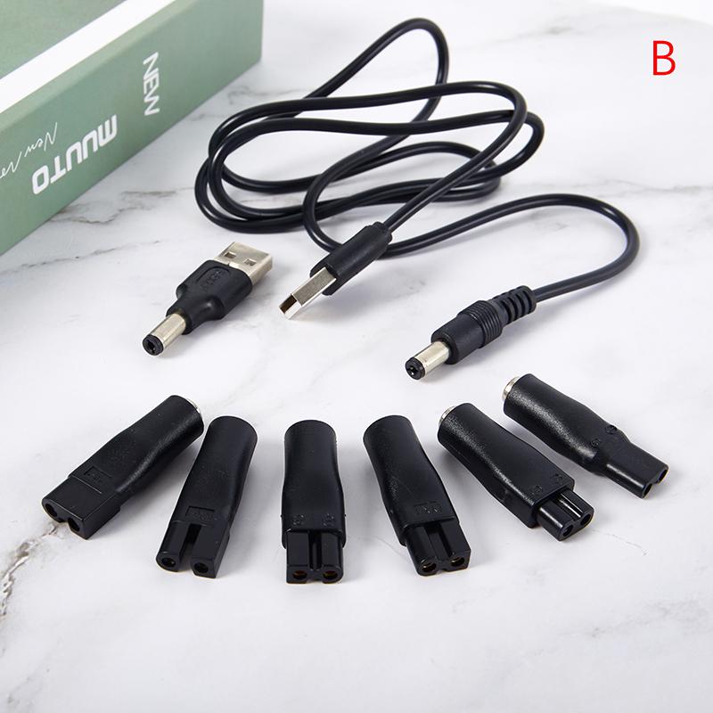 Product Introduction of USB Adapter Charger Cable DC Converter For Shaver Hair Clipper DC5.5* 2.1mm Male To C8 Tail Female Power Supply 28