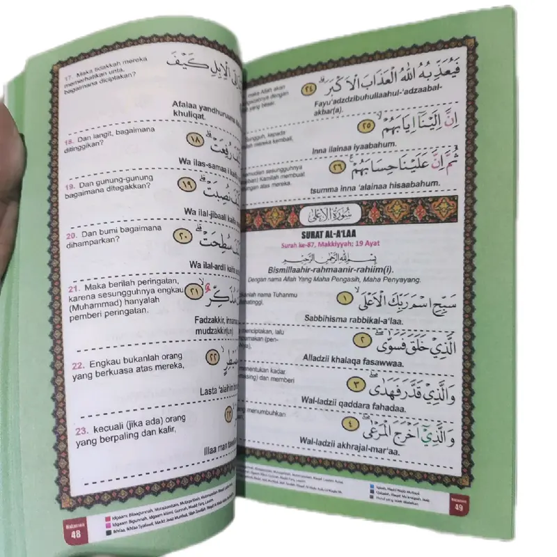 Juz Amma Milenial Kecil (A6) Terjemah Tajwid Warna Kertas Hvs - Lingkar Media (Full Colour) 3