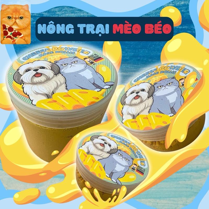 Bột Phô Mai Thơm Béo Chính Hãng Dòng Cao Cấp Nhập Từ Đức Giúp Mèo Béo Ú Tăng Nọng