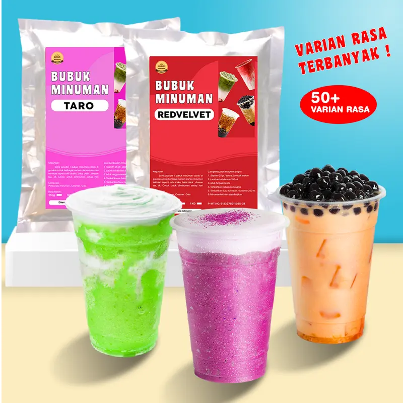 Bubuk minuman aneka rasa 1KG / Bubuk minuman kekinian 1KG 1