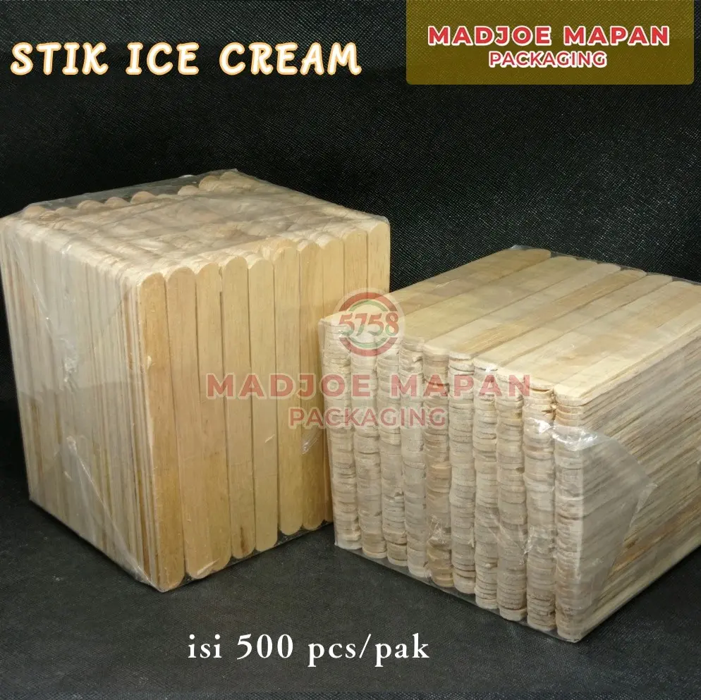 stick ice cream polos kw 2 / stik kayu prakarya / stik es krim (isi 500pcs)