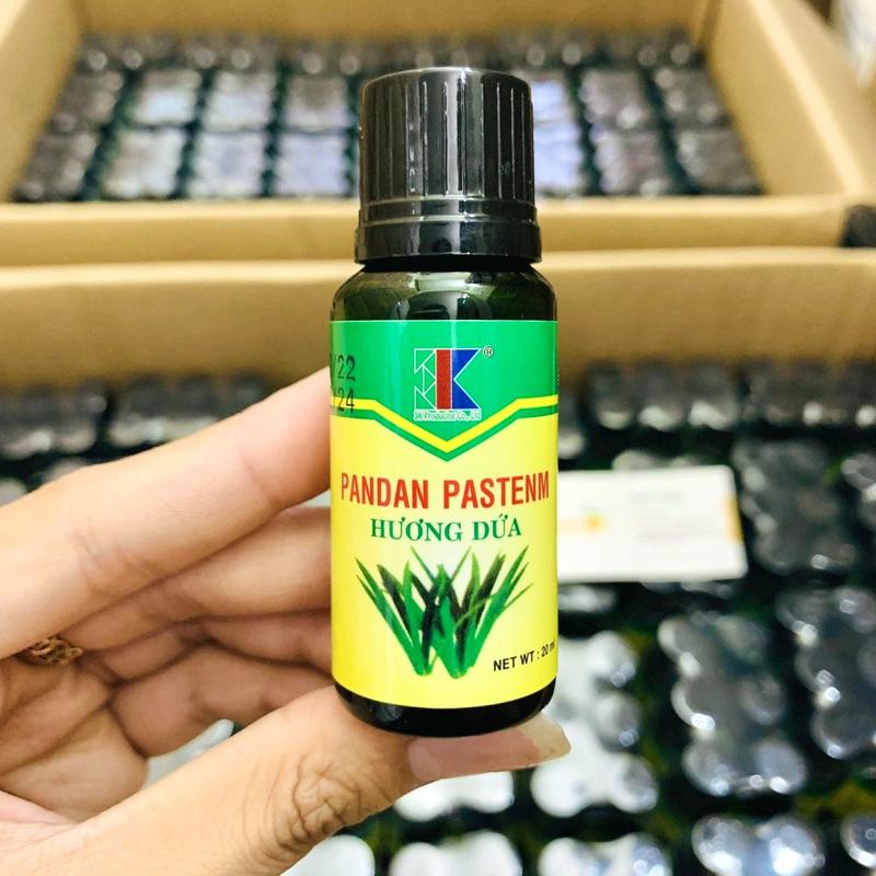 Hương lá dứa 3K chai 20ml - Hương lá nếp màu xanh nấu xôi chè, rau câu, bánh mứt
