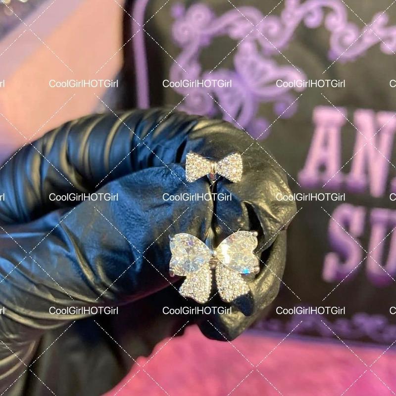 Đồ Trang Trí Xỏ Khuyên Cơ Thể Phong Cách Cô Gái Nóng Bỏng Gợi Cảm Nơ Móng Tay Rốn Chất Liệu Thép Titan Y Tế