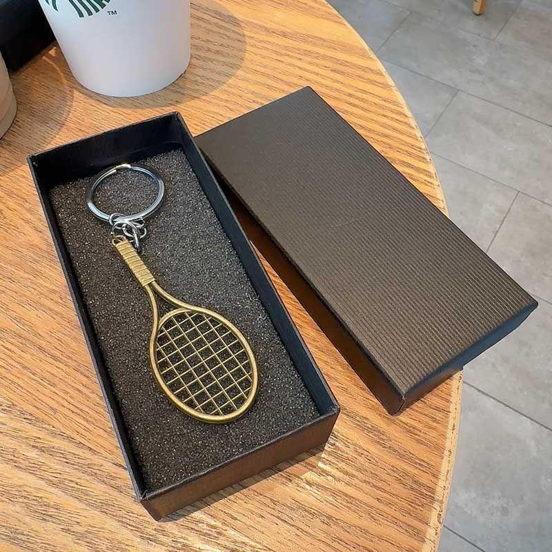 Móc Chìa Khóa Vợt Tennis, Quà Tặng Sáng Tạo, Mặt Dây Chuyền Túi Xách Tennis Thời Trang, Đồ Thể Thao Bóng, Quà Tặng Thi Đấu Thủ Công 2