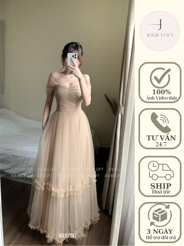 Váy nữ dáng dài dự tiệc thiết kế Joyce Dress JOLIE LOFT đầm dáng dài thanh lịch đi chơi đi tiệc