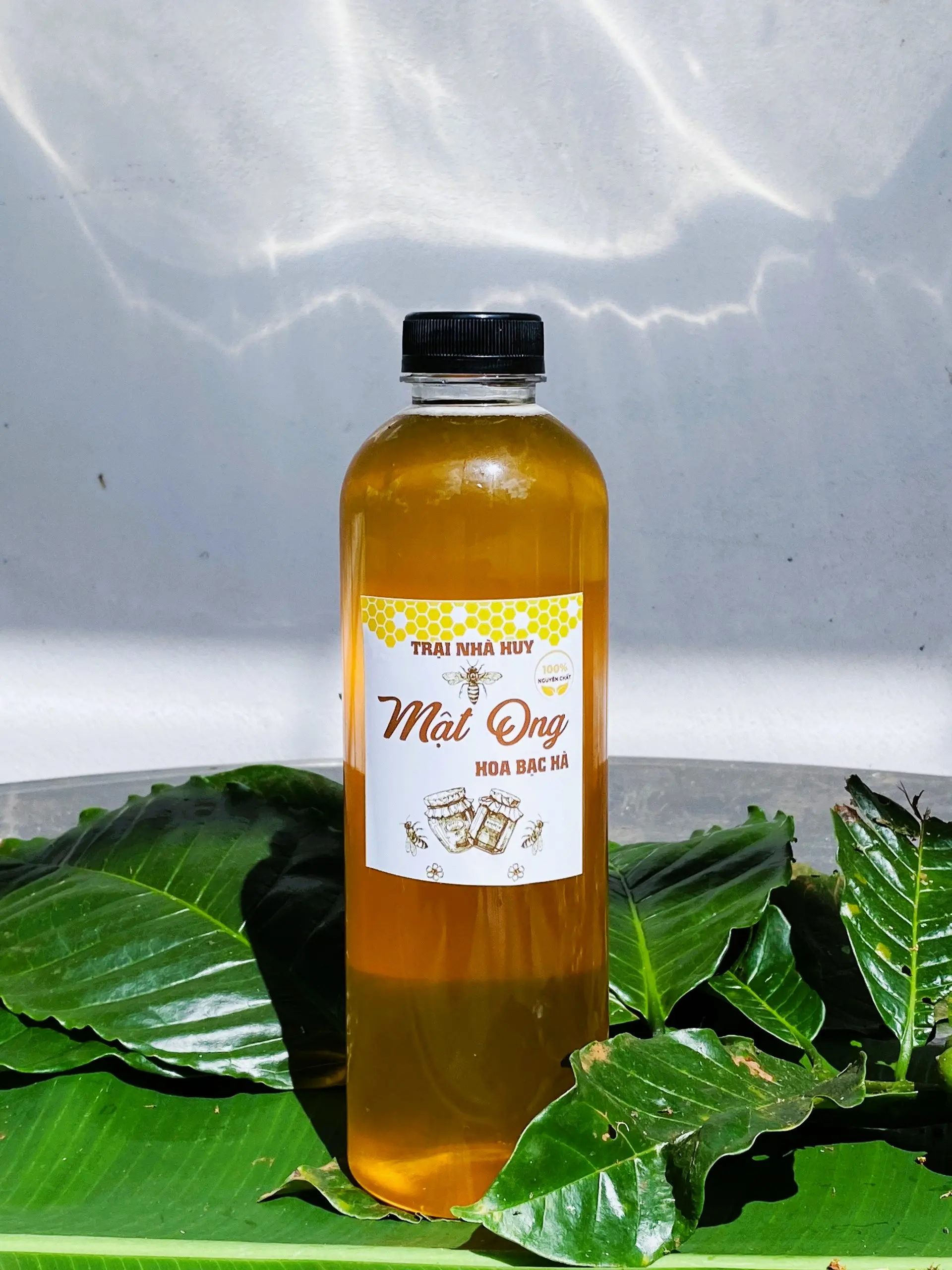 1L Mật ong hoa bạc hà Trại nhà huy