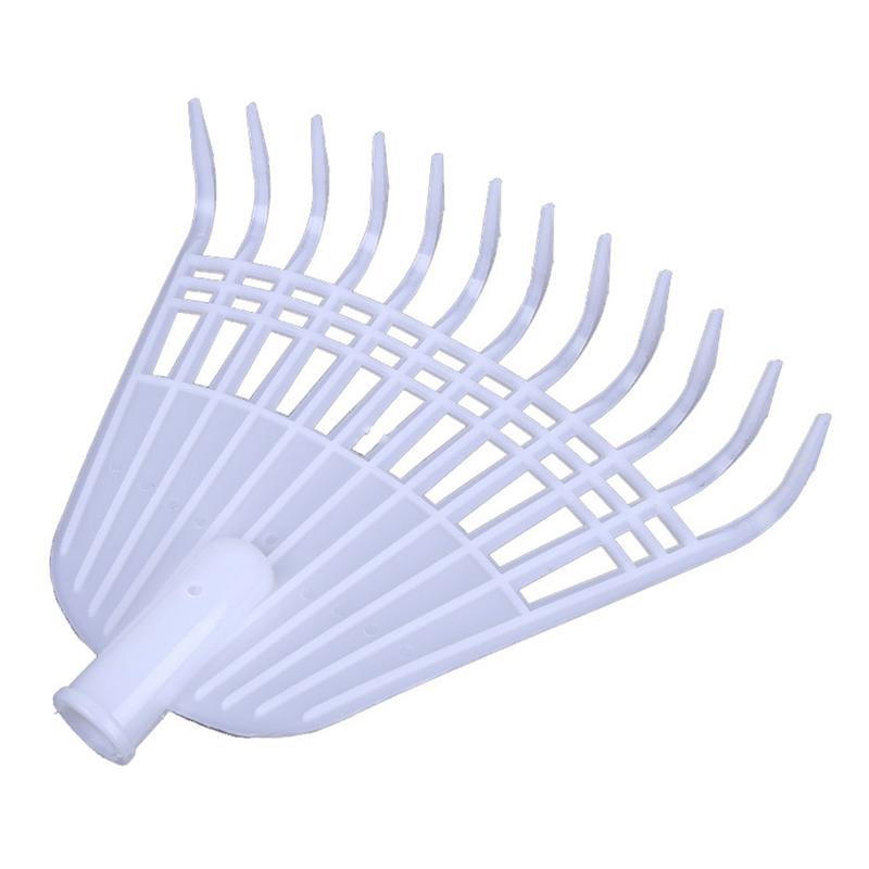 Gardening Hand Rake Tools 12 Tooth Leaf Rake Agricultural Plastic Grass Rake 0