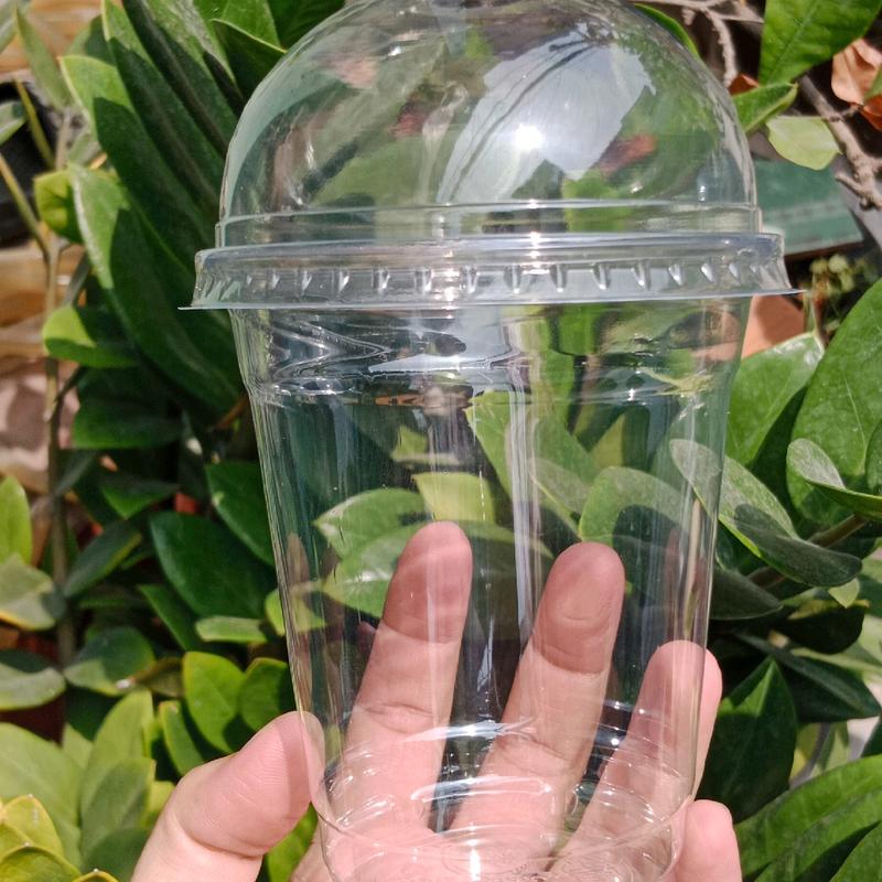 Lốc 50 ly nhựa cứng nắp fi93 360ml 500ml nhựa PET