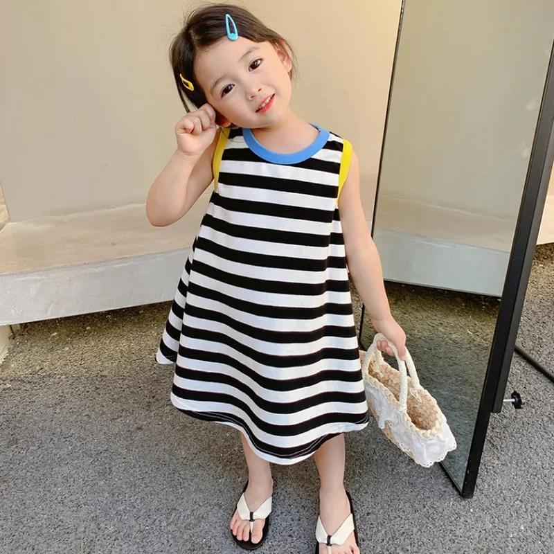 Dress Anak Perempuan Salur / Dress Anak Bahan Katun PS004 1