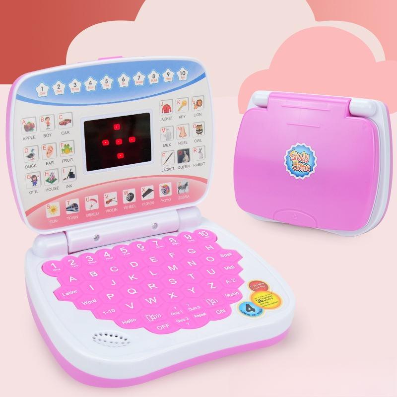 New Mini Simulation Laptop Early Education Machine LED Display Learning ...