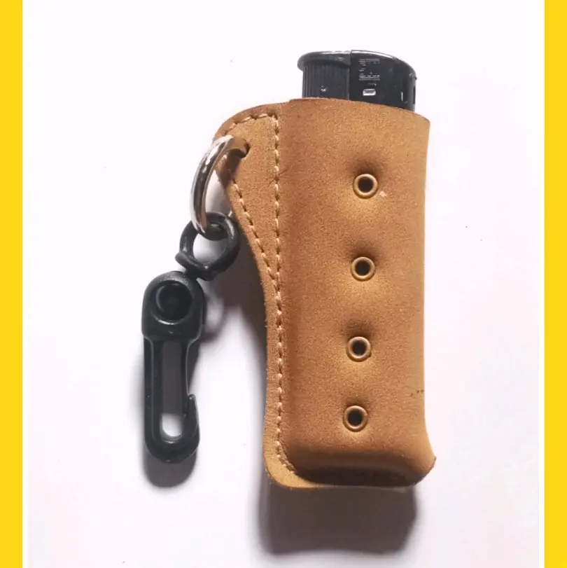 gantungan kunci keren kulit asli hadiah buat sahabat aksesoris key Chains  Elegan  Hitam Coklat Tan