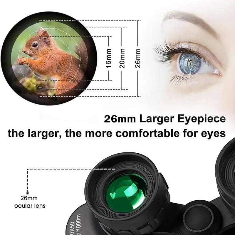 500X25 Portable Hd Zoom 5000M/50000M Binoculars Telescope Powerful Folding Long-Distance Vision Hunting Outdoor Camping Sports 6