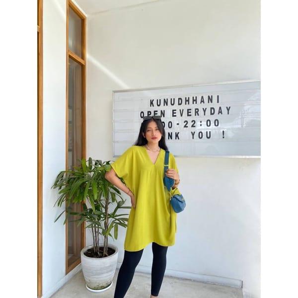 LONG TOP SQUARE CRINKEL AIRPLOW LONG TOP ATASAN WANITA 4